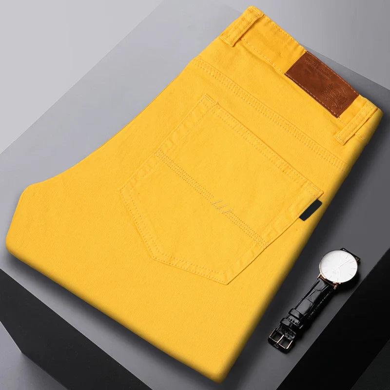 Men's Comfort Fit Denim Jeans - Classic Five-Color Selection