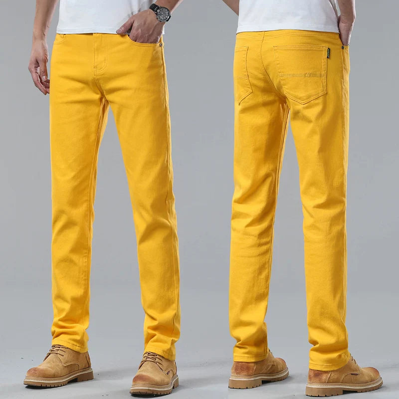 Men's Comfort Fit Denim Jeans - Classic Five-Color Selection