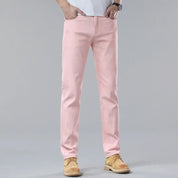 Men's Comfort Fit Denim Jeans - Classic Five-Color Selection
