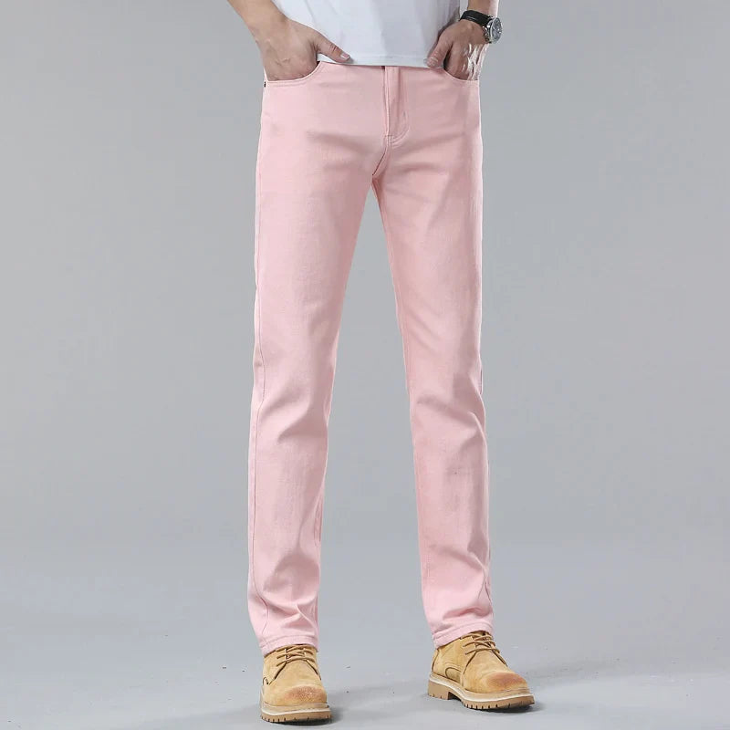 Men's Comfort Fit Denim Jeans - Classic Five-Color Selection