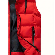 Men's Hooded Puffer Vest - Lightweight Winter Warmth