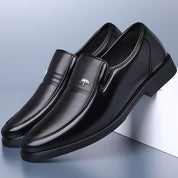 Men's Leather Loafers - Lightweight Casual & Formal - Black
