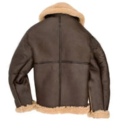 Men's Leather Pilot Jacket - Sherpa Lined Classic