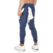 Men's Lightweight Joggers - Zip Pockets & Drawstring - Blue