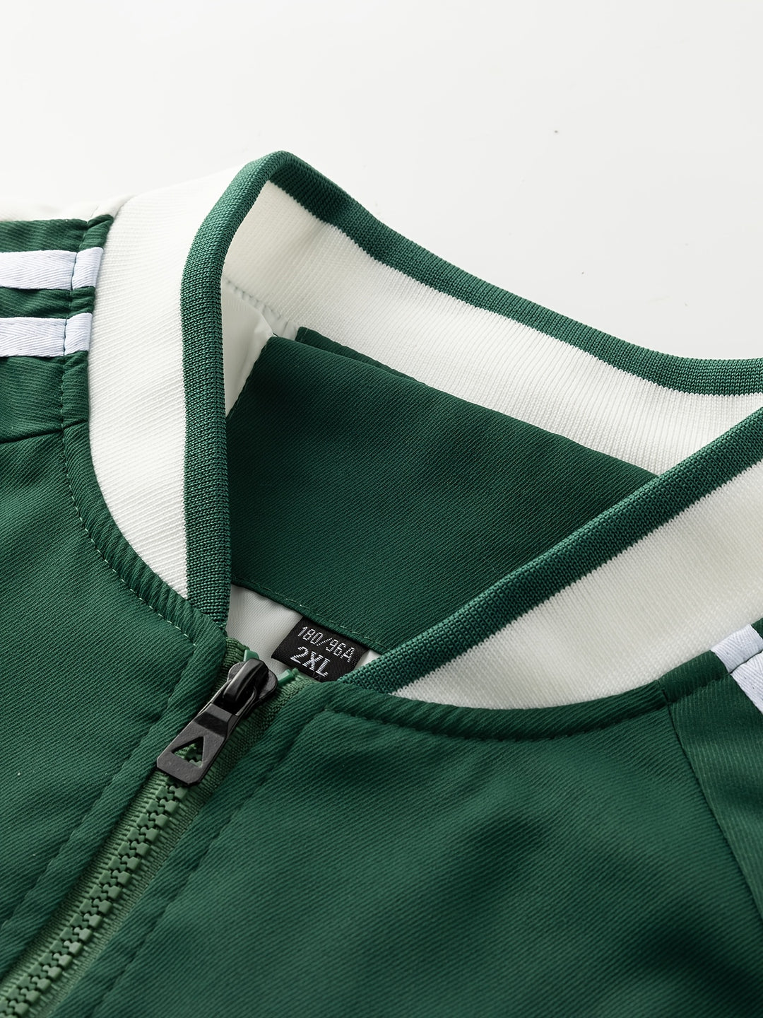 Men's Lightweight Sports Vest - Baseball Collar & Striped Sleeves