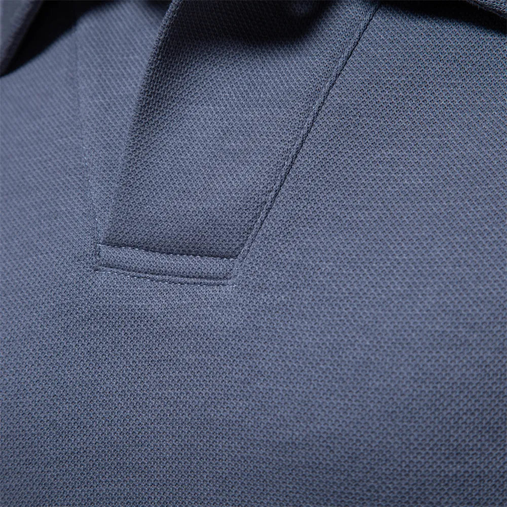 Men's Long Sleeve Polo Shirt - Classic Comfort & Timeless Style