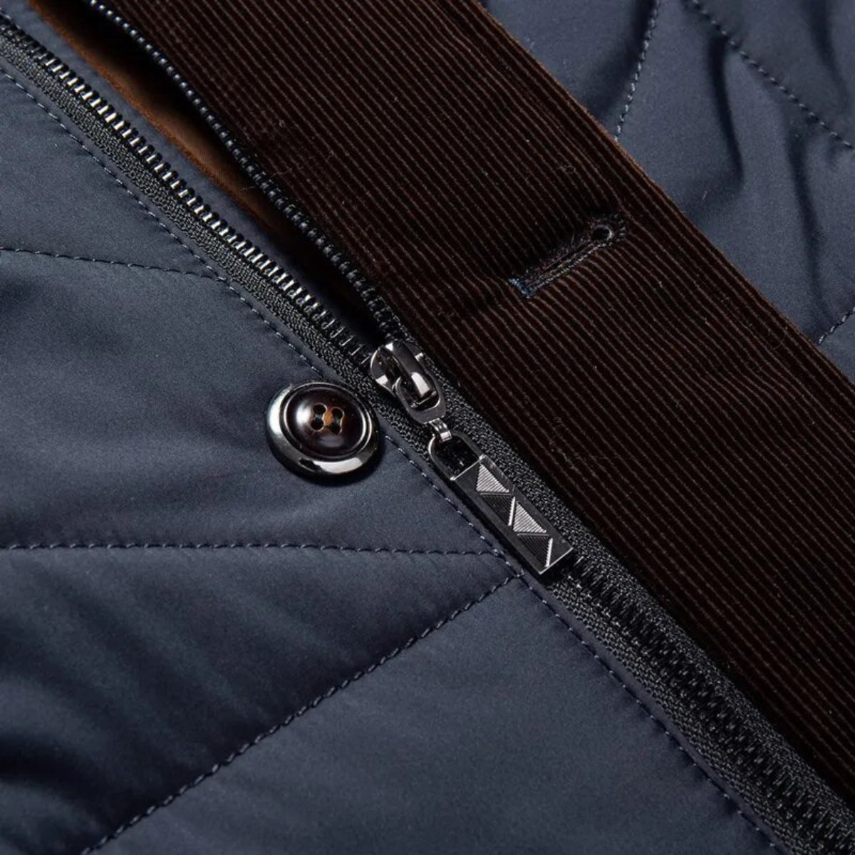 Men's Quilted Winter Jacket - Warm & Functional Design