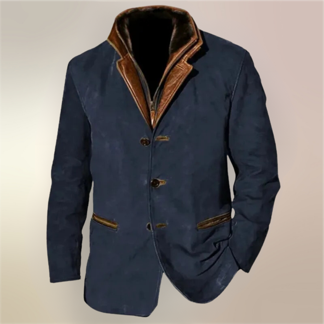 Men's Vintage Leather Jacket - Classic Timeless Style