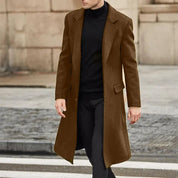 Men's Waterproof Winter Jacket - Slim Fit Warmth - Brown