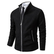 Men's Zip-Up Vest - Classic Layering Essential - Black