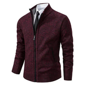 Men's Zip-Up Vest - Classic Layering Essential - Burgundy