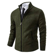 Men's Zip-Up Vest - Classic Layering Essential - Green