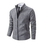 Men's Zip-Up Vest - Classic Layering Essential - Light Grey